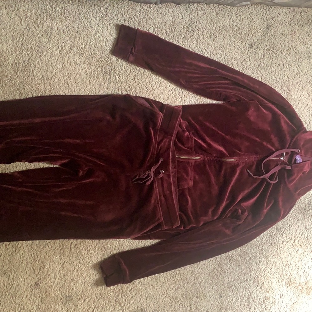 Soft velvet track suit